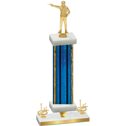 Premium Single Blue Glacier First Place Shooter Trophy