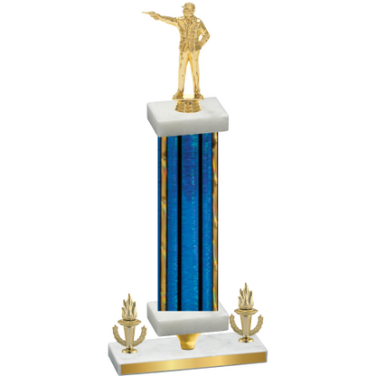 Premium Single Blue Glacier Victory Shooter Trophy