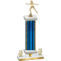 Premium Single Blue Glacier Year Skater Trophy