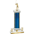 Premium Single Blue Glacier Year Golf Trophy