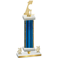 Premium Single Blue Glacier Year Golf Trophy
