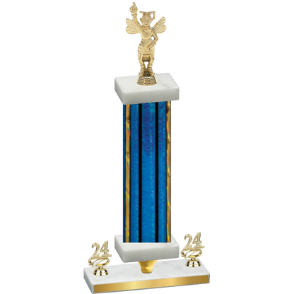 Premium Single Blue Glacier Year Academics Trophy