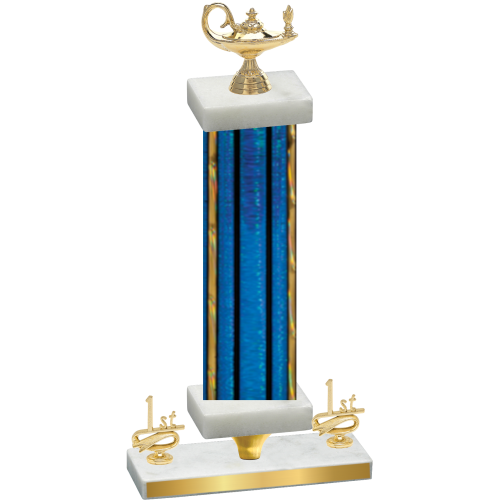 Premium Single Blue Glacier First Place Academics Trophy