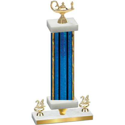 Premium Single Blue Glacier Year Academics Trophy