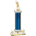 Premium Single Blue Glacier First Place Baseball Trophy