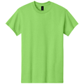 Lime front - Gildan Heavy Cotton 100% Cotton T-Shirt