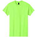 Neon Green front - Gildan Heavy Cotton 100% Cotton T-Shirt