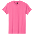 Safety Pink front - Gildan Heavy Cotton 100% Cotton T-Shirt