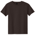 Dark Chocolate front - Gildan Youth Heavy Cotton 100% Cotton T-Shirt