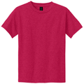 Heather Red front - Gildan Youth Heavy Cotton 100% Cotton T-Shirt