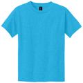 Heather Sapphire front - Gildan Youth Heavy Cotton 100% Cotton T-Shirt
