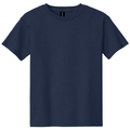 Navy front - Gildan Youth Heavy Cotton 100% Cotton T-Shirt
