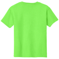 Neon Green back - Gildan Youth Heavy Cotton 100% Cotton T-Shirt