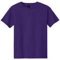Purple front - Gildan Youth Heavy Cotton 100% Cotton T-Shirt