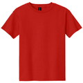 Red front - Gildan Youth Heavy Cotton 100% Cotton T-Shirt