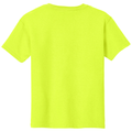 Safety Green back - Gildan Youth Heavy Cotton 100% Cotton T-Shirt