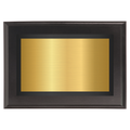 Black Two-Toned Full Plate Plaque with Black Background