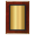 Rosewood Two-Toned Full Plate Plaque with Black Background