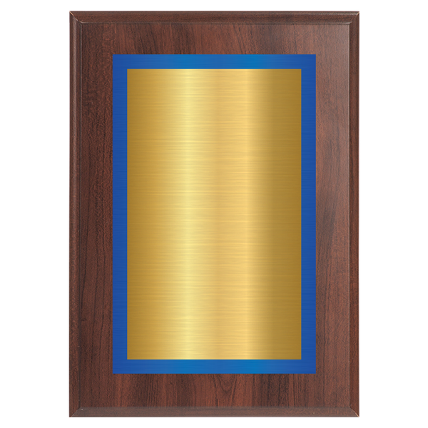 Cherry Two-Toned Full Plate Plaque with Blue Background