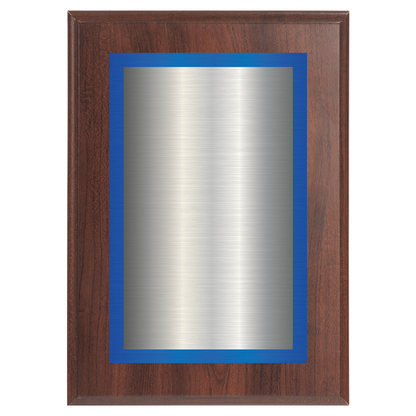 Cherry Two-Toned Full Plate Plaque with Blue Background