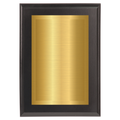 Black Two-Toned Full Plate Plaque with Gold Background