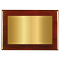 Rosewood Two-Toned Full Plate Plaque with Gold Background