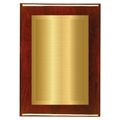 Rosewood Two-Toned Full Plate Plaque with Gold Background