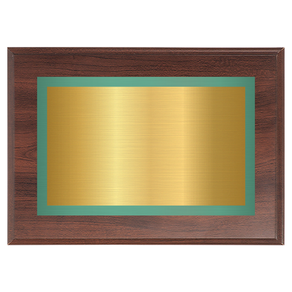 Cherry Two-Toned Full Plate Plaque with Green Background