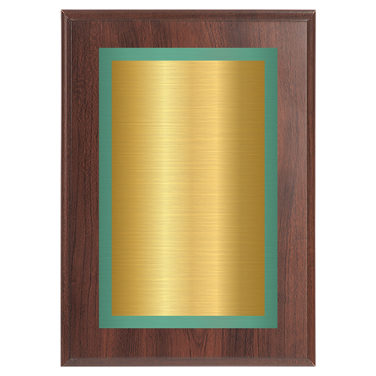 Cherry Two-Toned Full Plate Plaque with Green Background