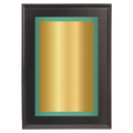 Black Two-Toned Full Plate Plaque with Green Background
