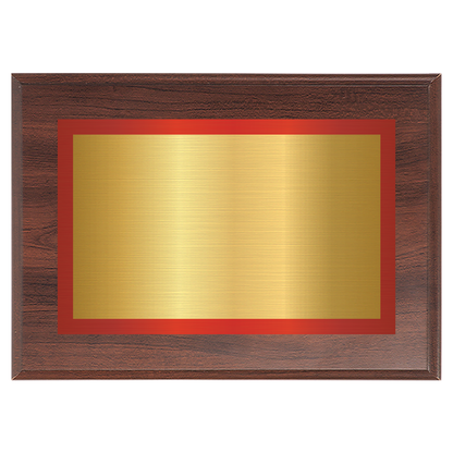 Cherry Two-Toned Full Plate Plaque with Red Background