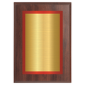 Cherry Two-Toned Full Plate Plaque with Red Background