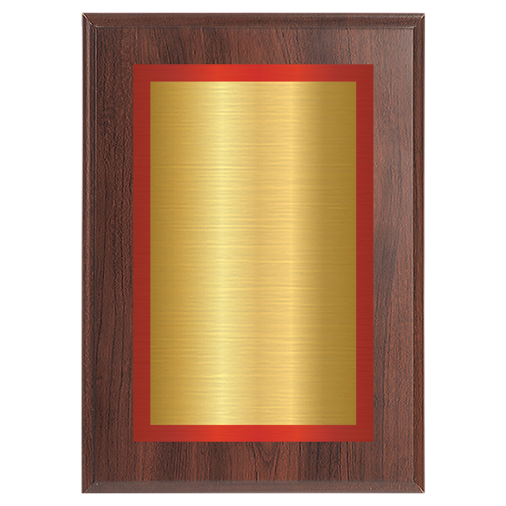 Cherry Two-Toned Full Plate Plaque with Red Background