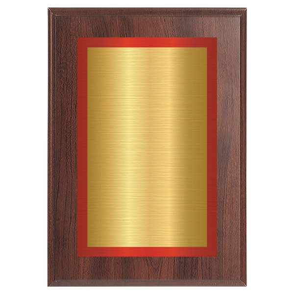 Cherry Two-Toned Full Plate Plaque with Red Background