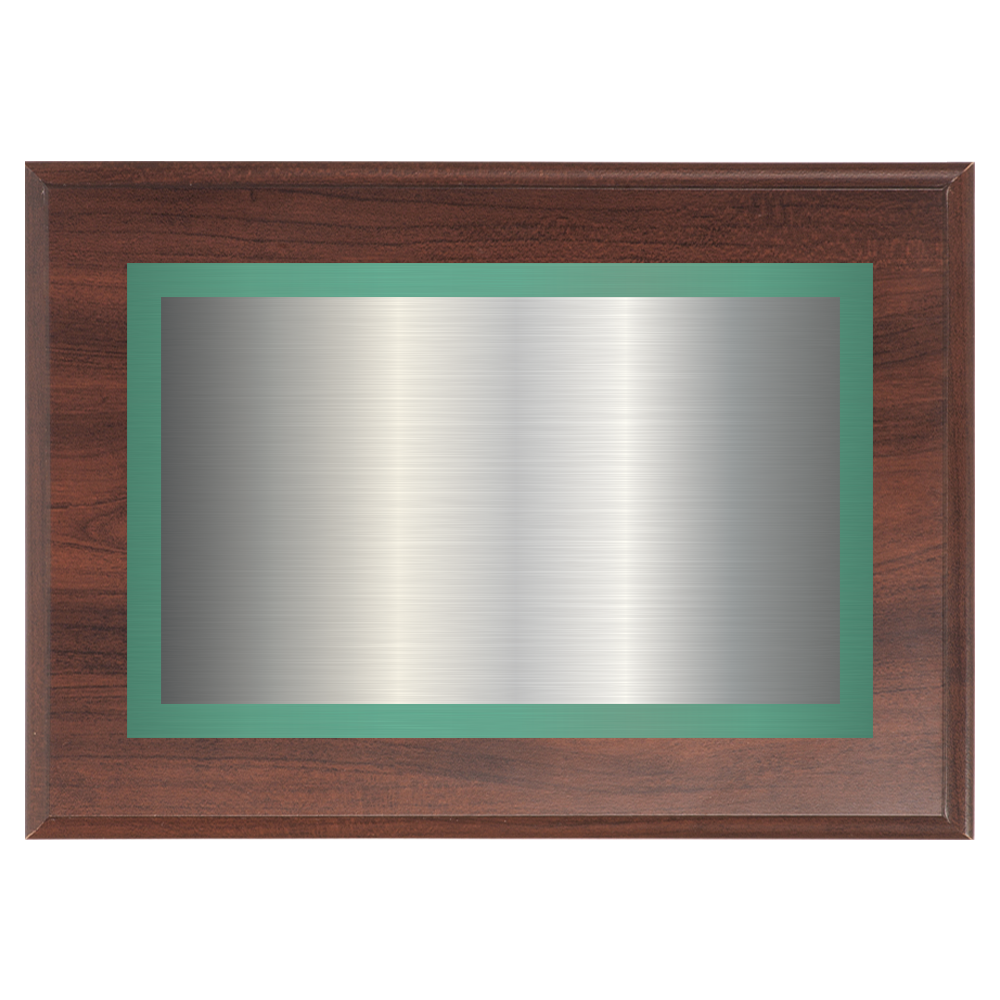 Cherry Two-Toned Full Plate Plaque with Green Background