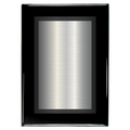 Black Piano Two-Toned Full Plate Plaque with Black Background