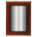 Rosewood Two-Toned Full Plate Plaque with Black Background