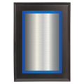 Black Two-Toned Full Plate Plaque with Blue Background
