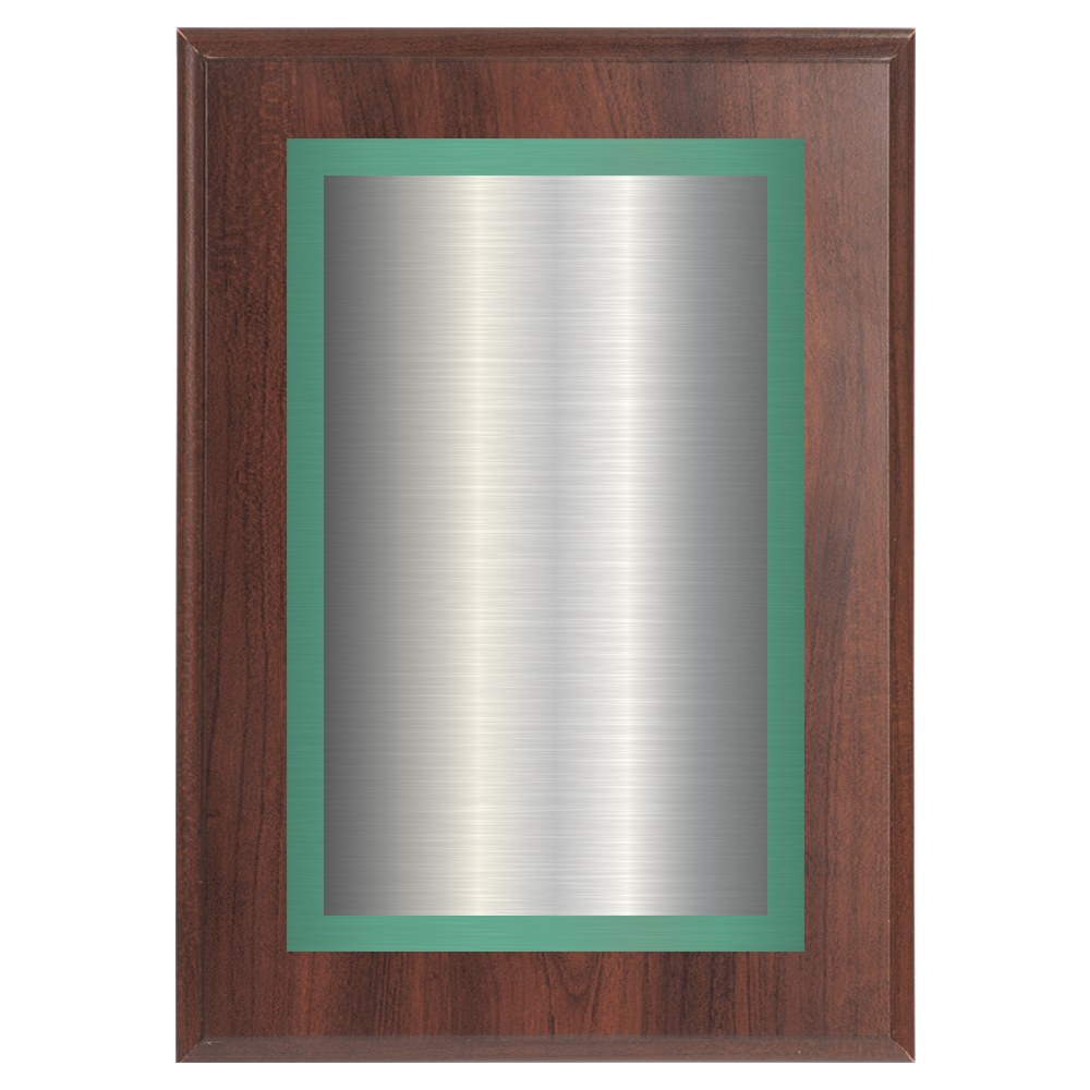 Cherry Two-Toned Full Plate Plaque with Green Background