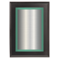 Black Two-Toned Full Plate Plaque with Green Background