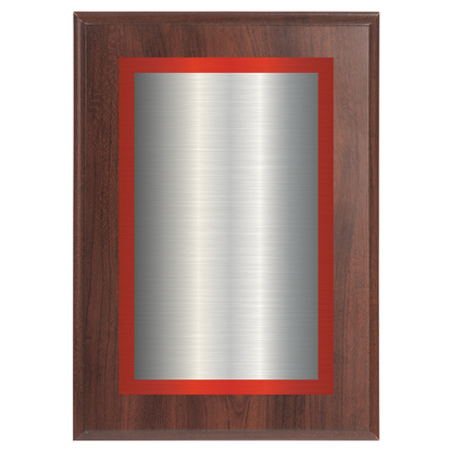 Cherry Two-Toned Full Plate Plaque with Red Background