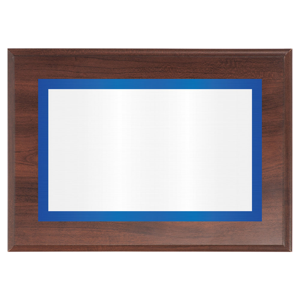 Cherry Two-Toned Full Plate Plaque with Blue Background
