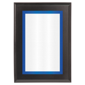 Black Two-Toned Full Plate Plaque with Blue Background