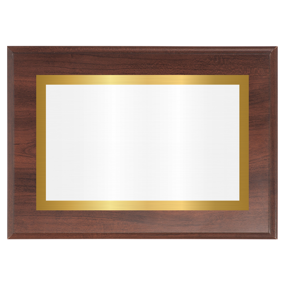 Cherry Two-Toned Full Plate Plaque with Gold Background