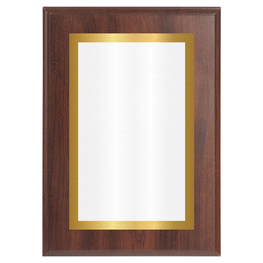 Cherry Two-Toned Full Plate Plaque with Gold Background