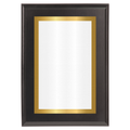Black Two-Toned Full Plate Plaque with Gold Background