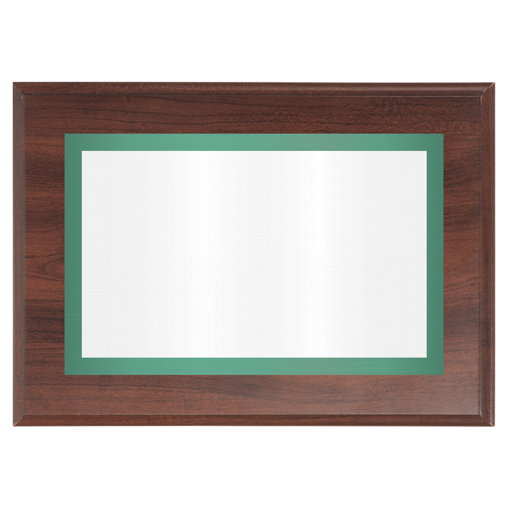 Cherry Two-Toned Full Plate Plaque with Green Background