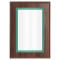 Cherry Two-Toned Full Plate Plaque with Green Background