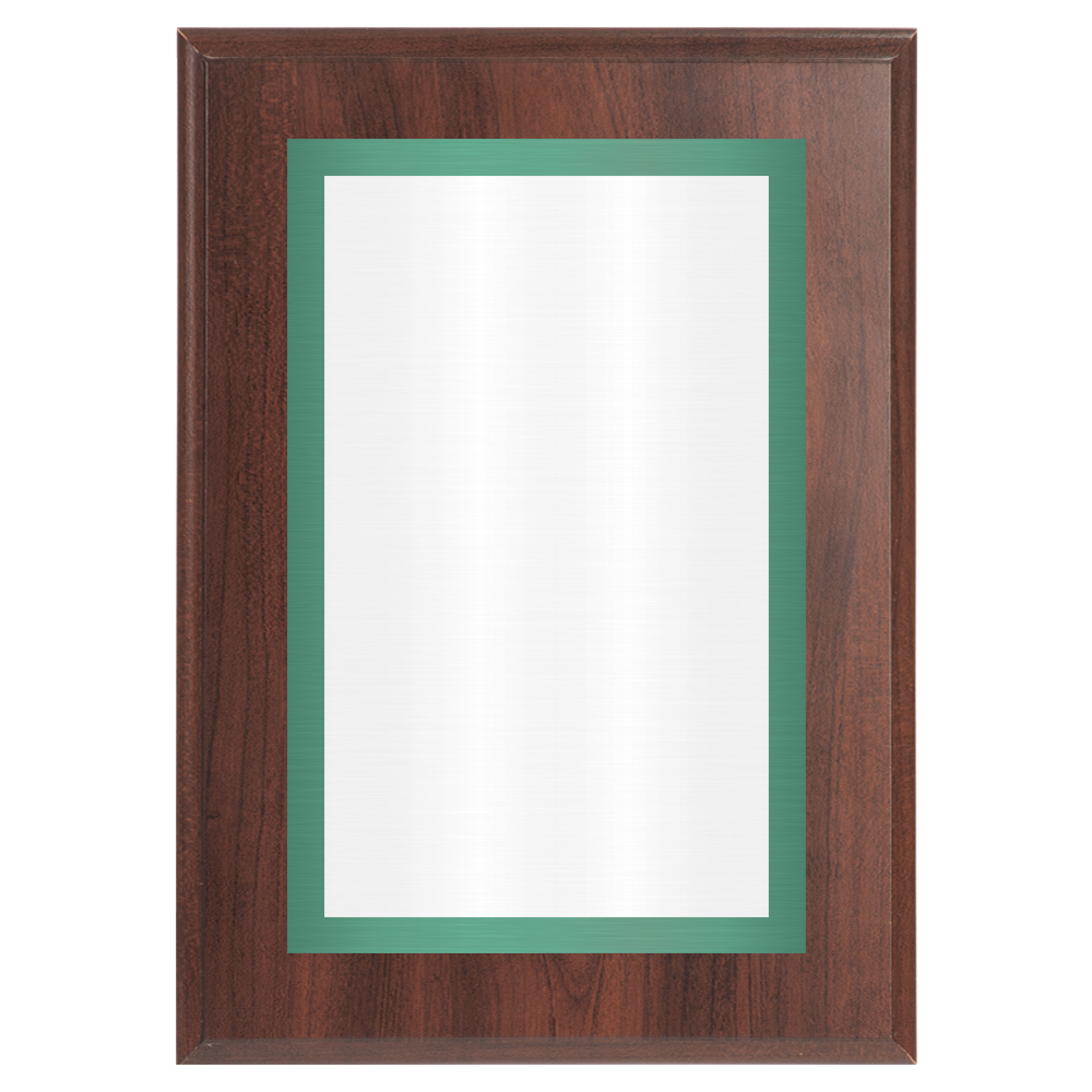 Cherry Two-Toned Full Plate Plaque with Green Background