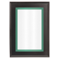 Black Two-Toned Full Plate Plaque with Green Background